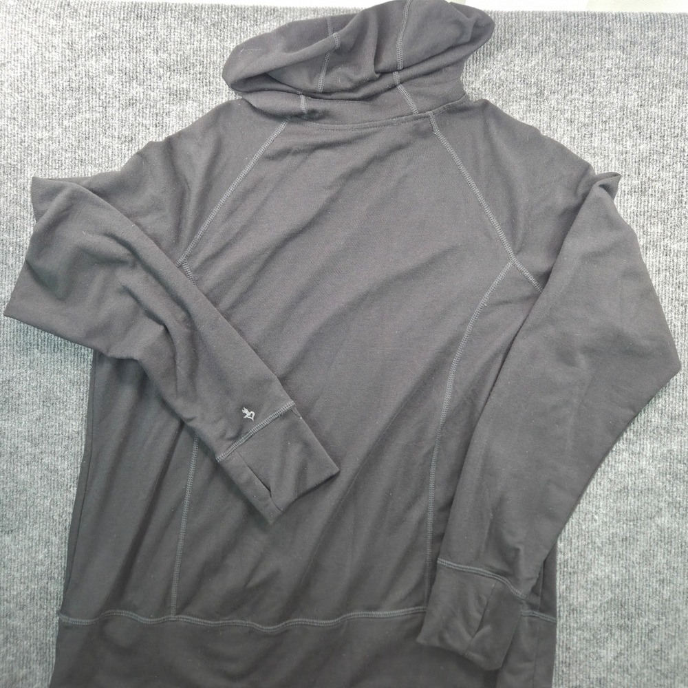 Torrid Active Womens Size 1 Black Hoodie Rayon Blend Thumbhole Athleisure